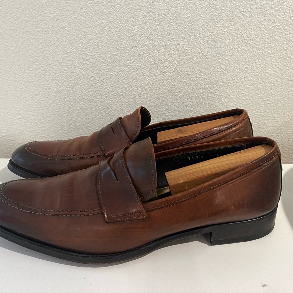 To Boot New York Brown Leather Loafers 9.5